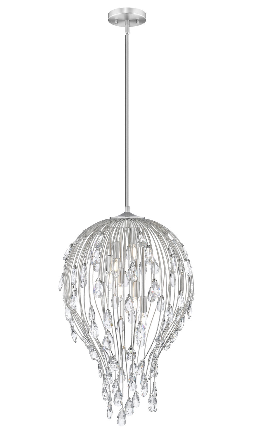 Suspension Gabriella Nickel brossé, 18" – Z-Lite