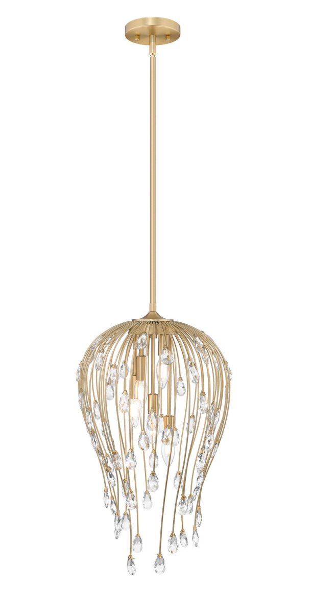 Suspension Gabriella - Or moderne 15" by Z-Lite | Luminaires & cie