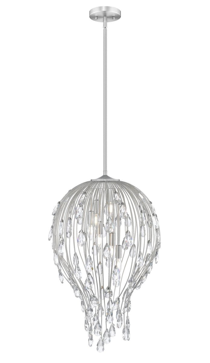 Suspension Gabriella - Nickel brossé 18" by Z-Lite | Luminaires & cie