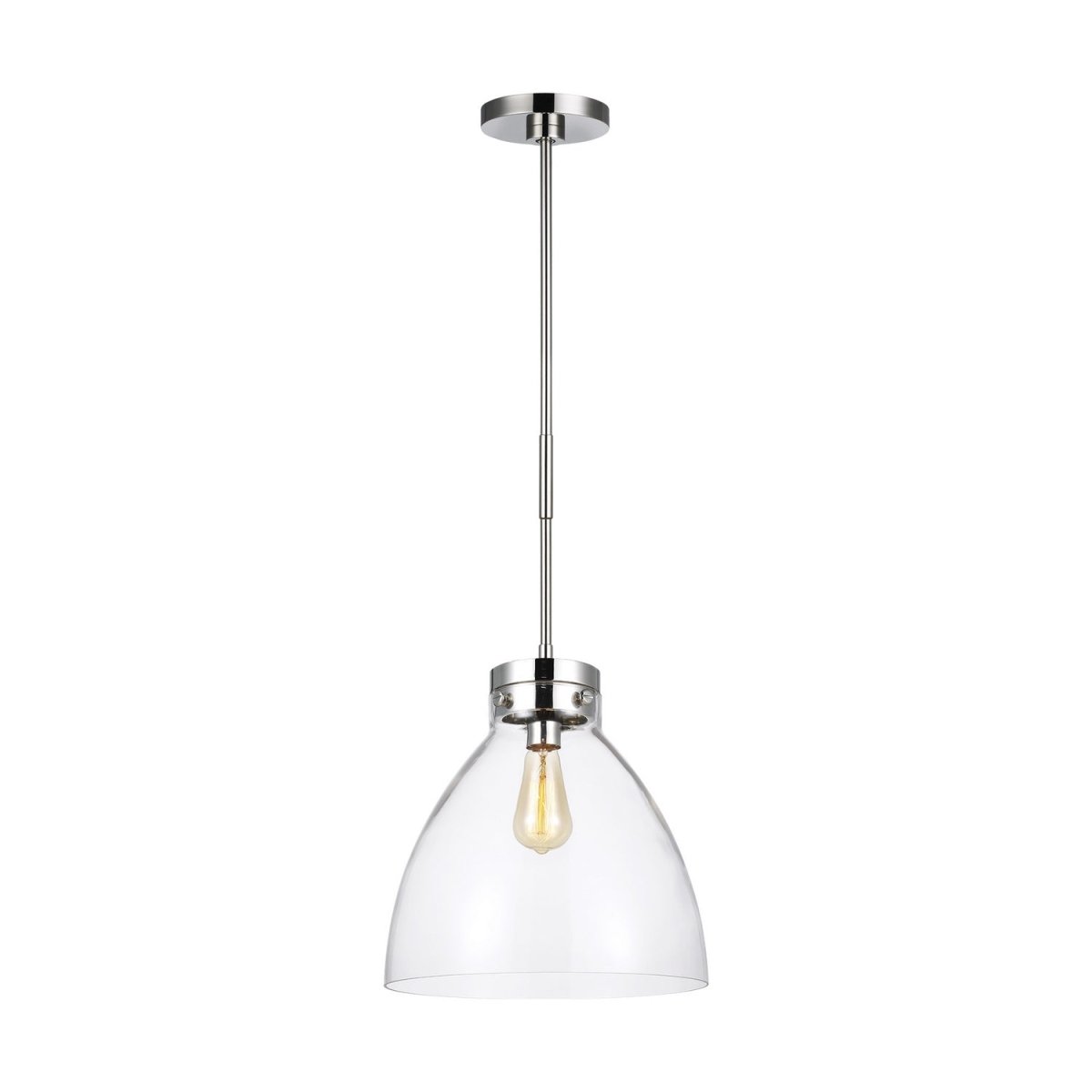 Suspension Garrett - Nickel poli 13 1/2" by Visual Comfort Studio | Luminaires & cie