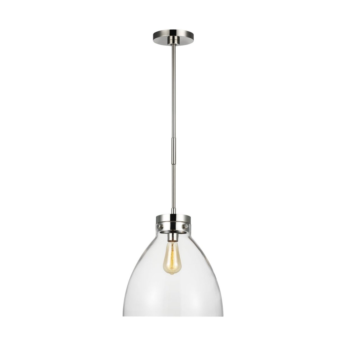 Suspension Garrett - Nickel poli 13 1/2" by Visual Comfort Studio | Luminaires & cie