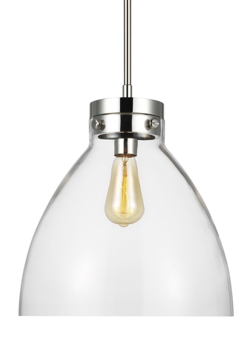 Suspension Garrett - Nickel poli 13 1/2" by Visual Comfort Studio | Luminaires & cie