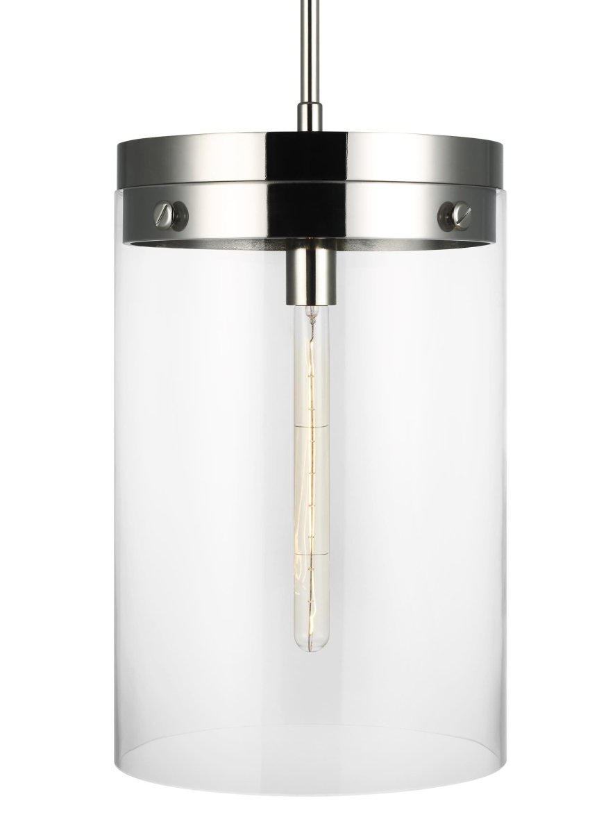 Suspension Garrett - Nickel poli 13 1/2" by Visual Comfort Studio | Luminaires & cie