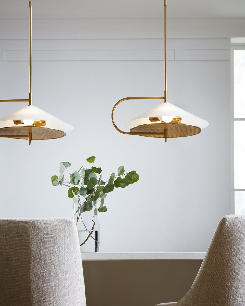 Suspension Gesture - Laiton brûlé by Visual Comfort Studio | Luminaires & cie