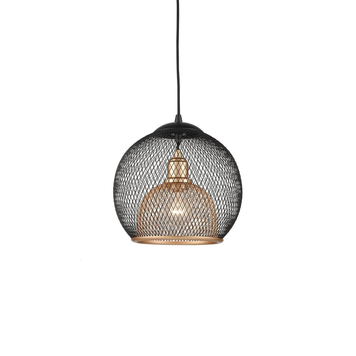Suspension Gibraltar - Noir et or 11 7/8" by Kuzco Lighting | Luminaires & cie