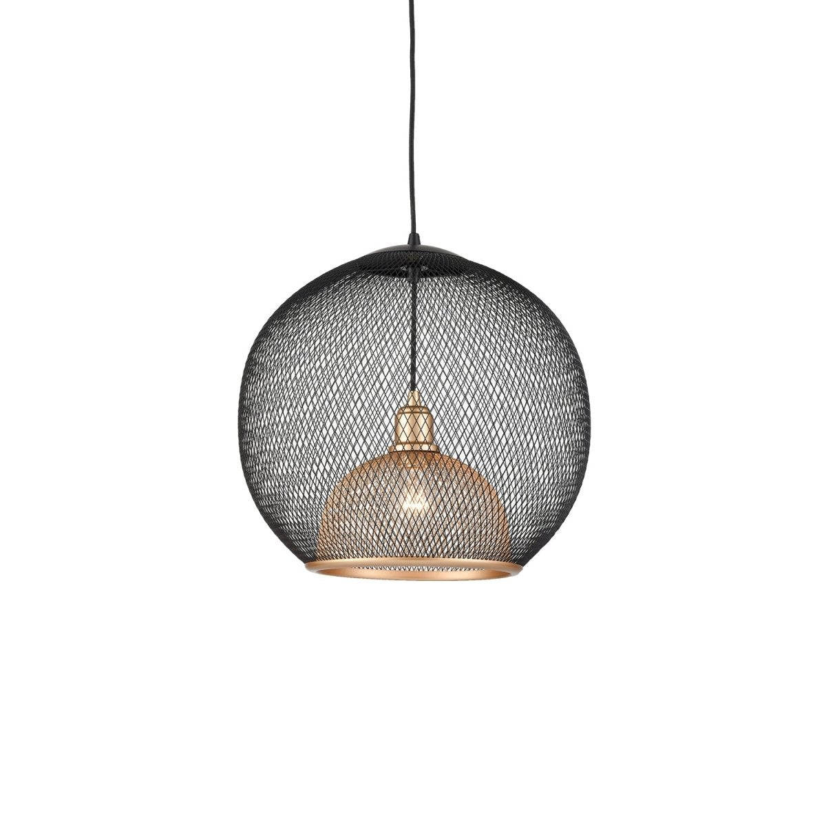 Suspension Gibraltar - Noir et or 17 3/4" by Kuzco Lighting | Luminaires & cie