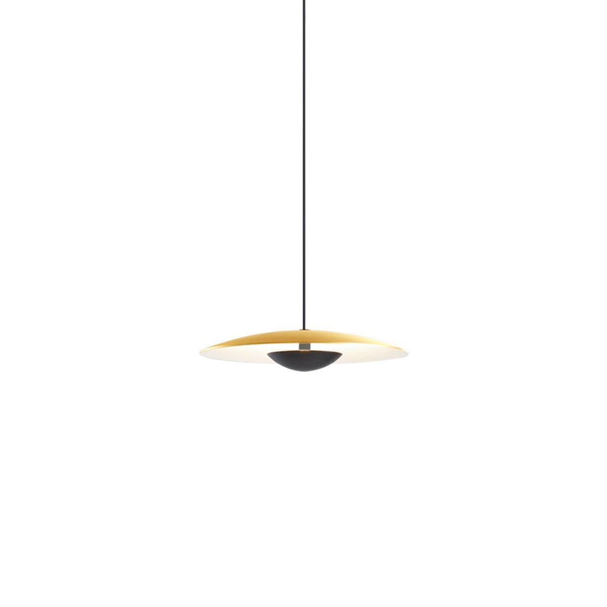 Suspension Ginger - Laiton brossé/blanc Ginger 32 (12.6") 0 - 10V by Marset | Luminaires & cie