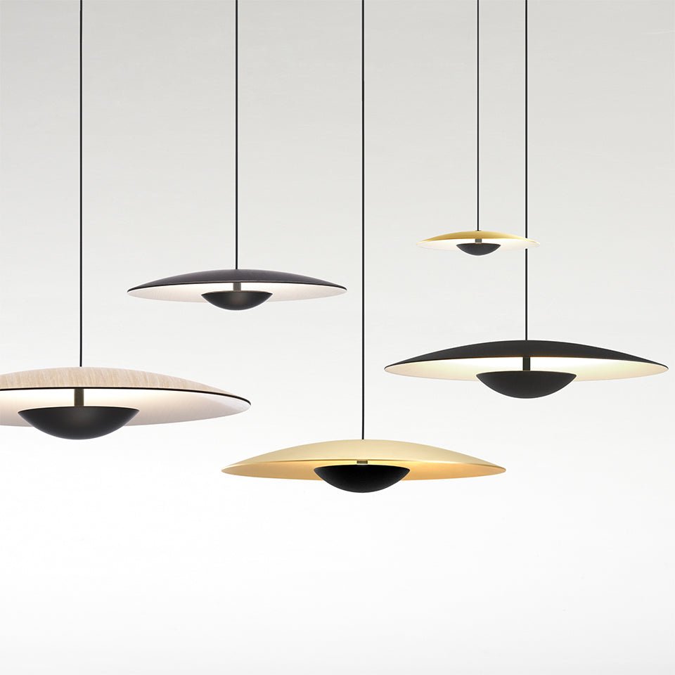 Suspension Ginger - Noir/Blanc Ginger 20 (7.68") Non by Marset | Luminaires & cie