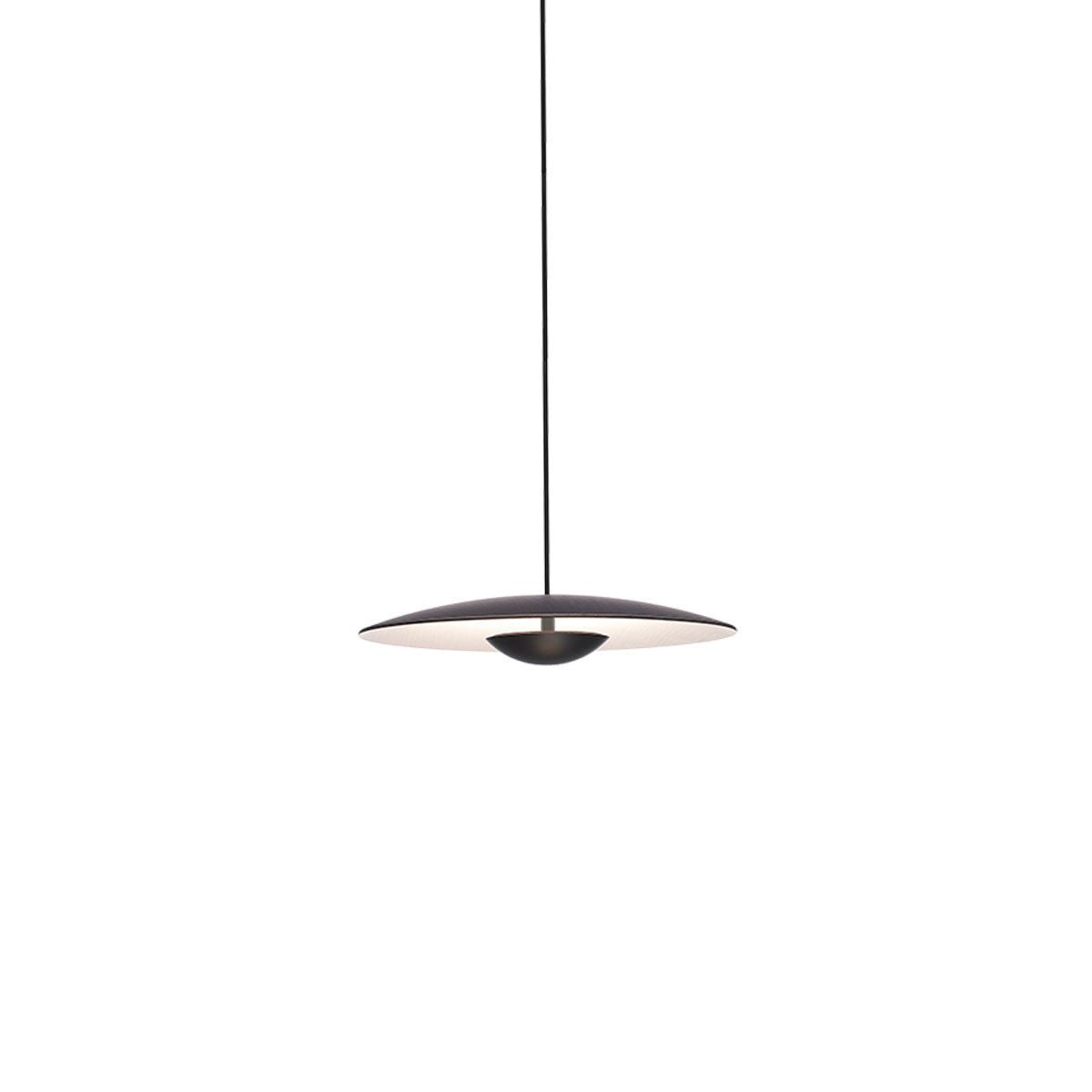 Suspension Ginger - Wenge/Blanc Ginger 32 (12.6") 0 - 10V by Marset | Luminaires & cie