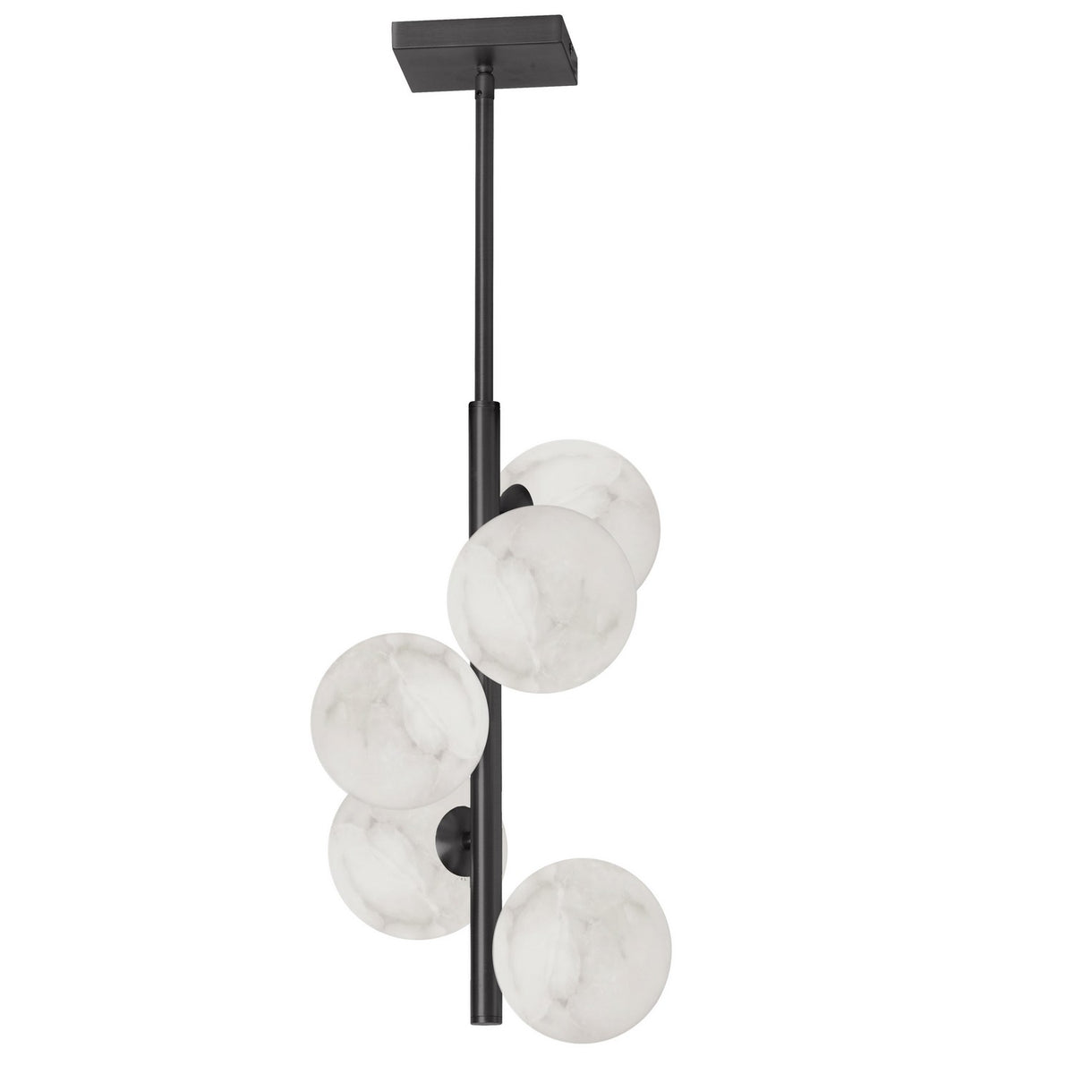 Suspension Giovanna Alabaster / Noir mat – Dainolite