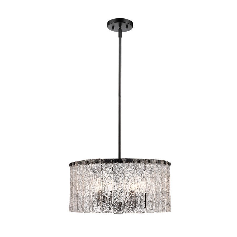 Suspension Glacier - Noir mat 19" by Z - Lite | Luminaires & cie