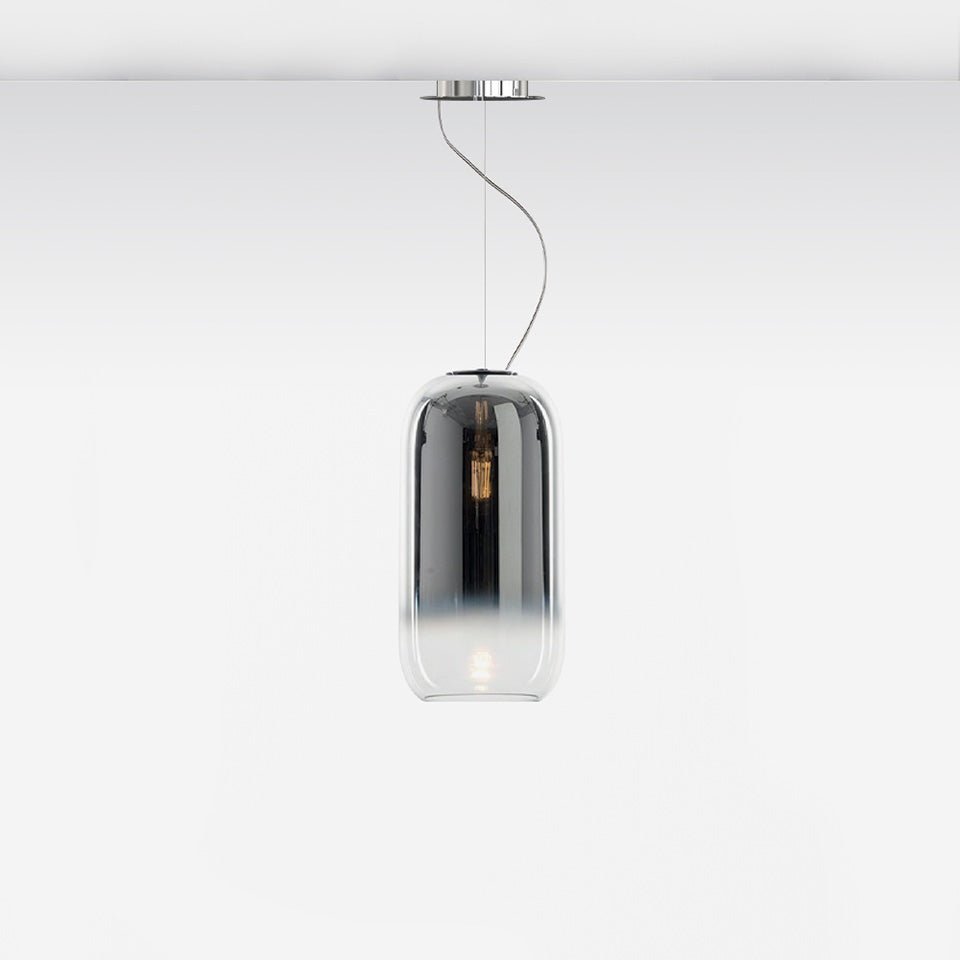 Suspension Gople - Classique (16 5/8") Chrome Régulier (60") by Artemide | Luminaires & cie