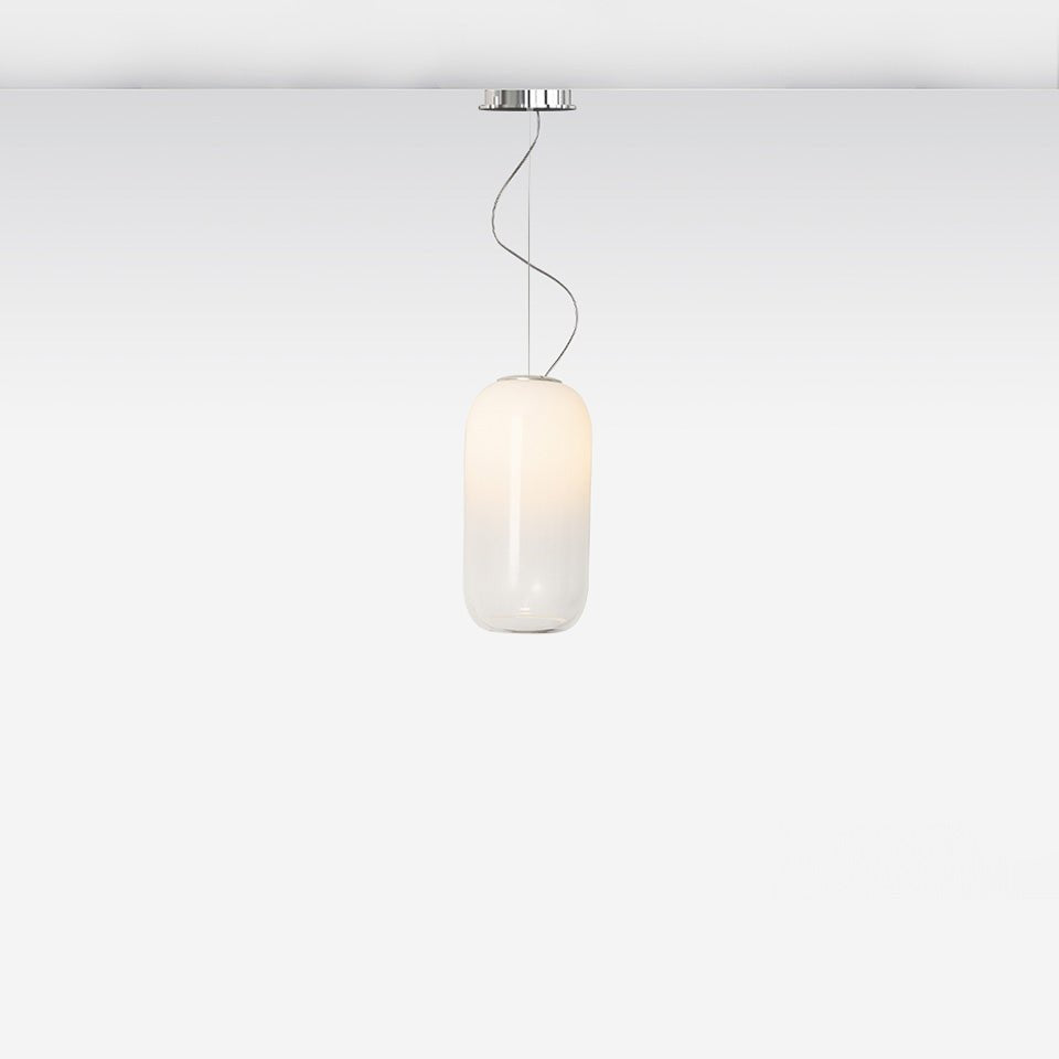 Suspension Gople - Mini (11 1/2") Blanc Fumé Long (228") by Artemide | Luminaires & cie