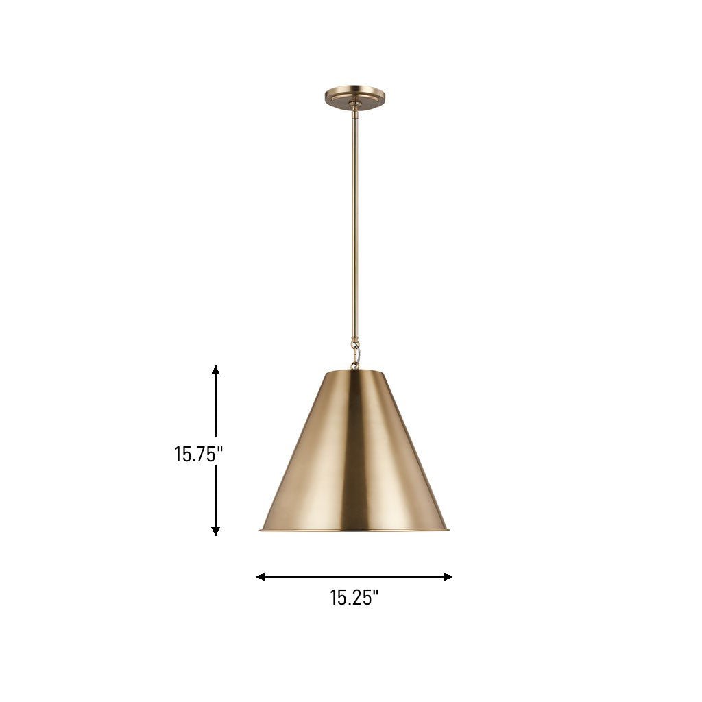 Suspension Gordon - Nickel brossé antique by Visual Comfort Studio | Luminaires & cie