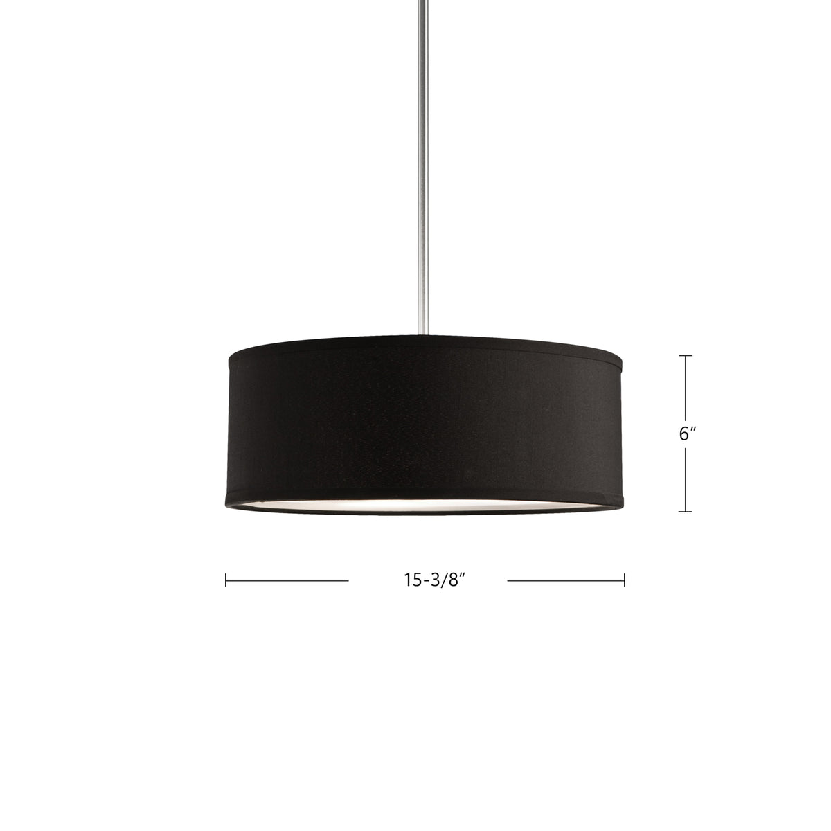 Suspension Gregory Noir, 15 3/8" – vue 4