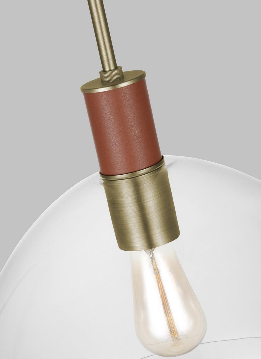 Suspension Hadley - Laiton vieilli dans le temps 15" by Visual Comfort Studio | Luminaires & cie