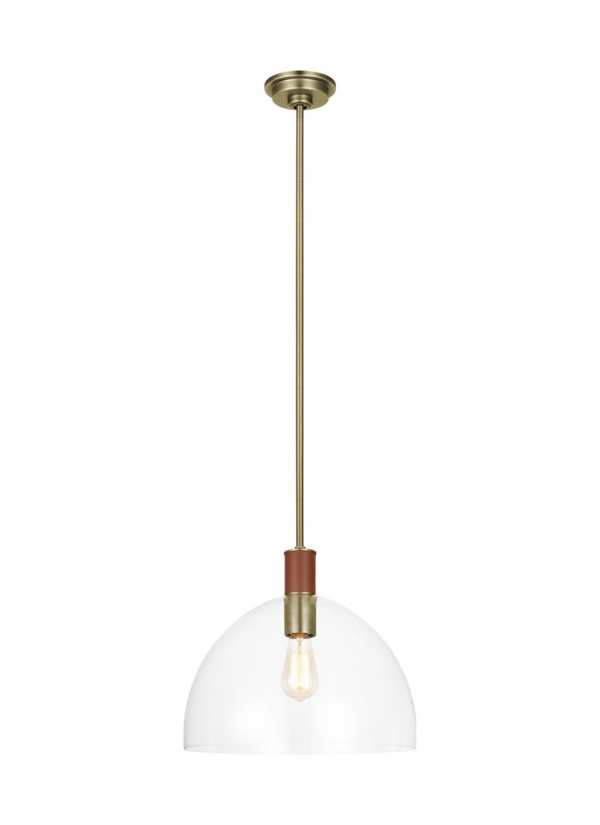 Suspension Hadley - Laiton vieilli dans le temps 15" by Visual Comfort Studio | Luminaires & cie