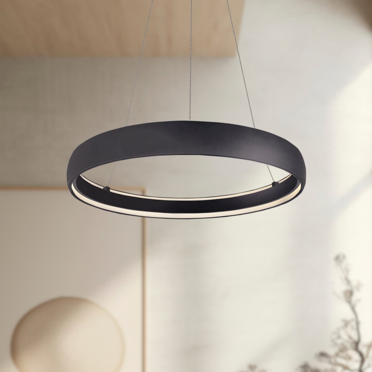 Suspension Halo - Noir 35 7/8" by Kuzco Lighting | Luminaires & cie