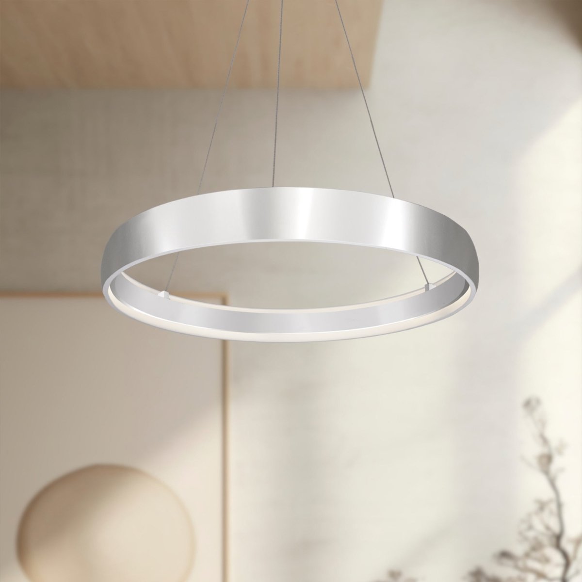 Suspension Halo - Argent brossé 35 7/8" by Kuzco Lighting | Luminaires & cie