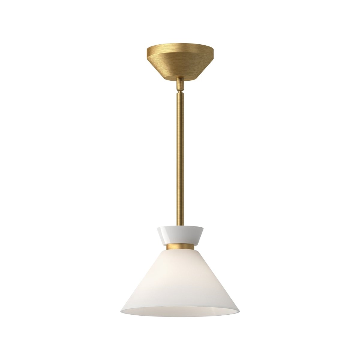 Suspension Halston - Or brossé 8" by Alora Lighting | Luminaires & cie