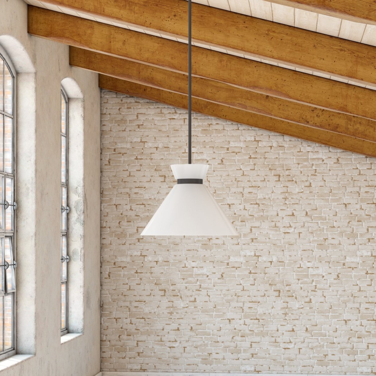 Suspension Halston - Noir mat 8" by Alora Lighting | Luminaires & cie