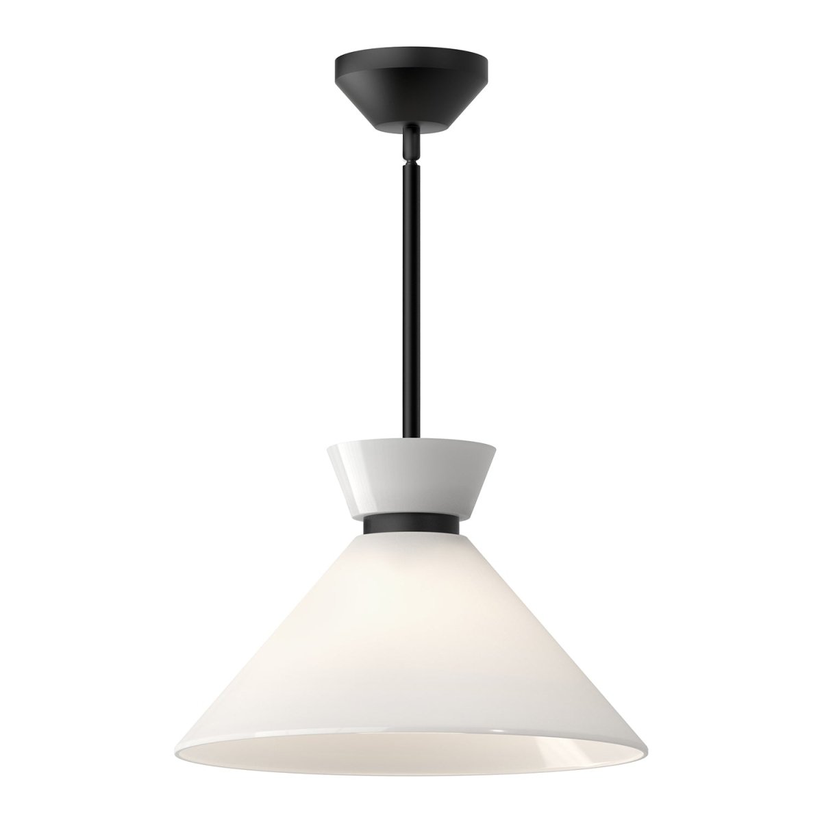 Suspension Halston - Noir mat 14 1/8" by Alora Lighting | Luminaires & cie