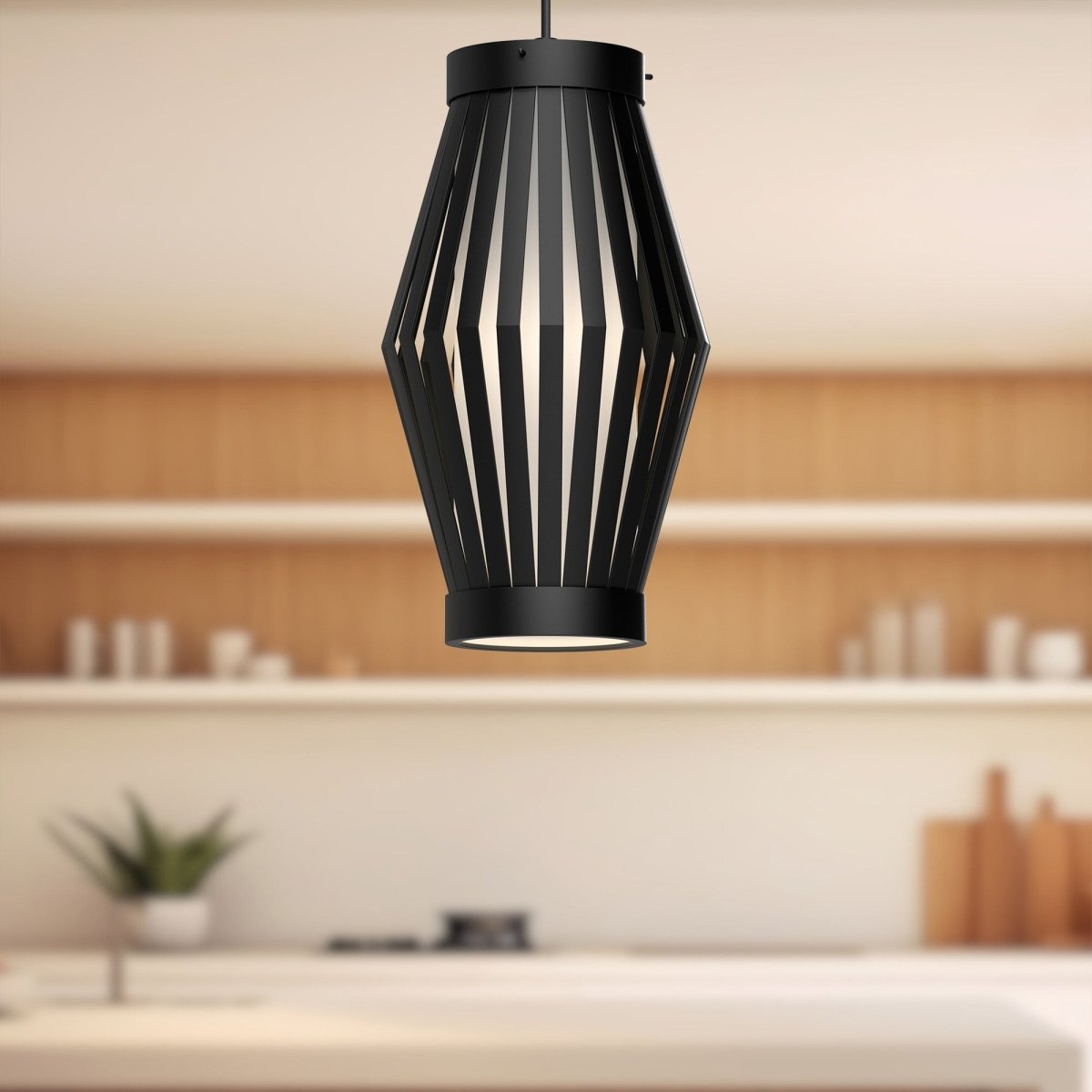 Suspension Hana - Noir mat by Alora Lighting | Luminaires & cie
