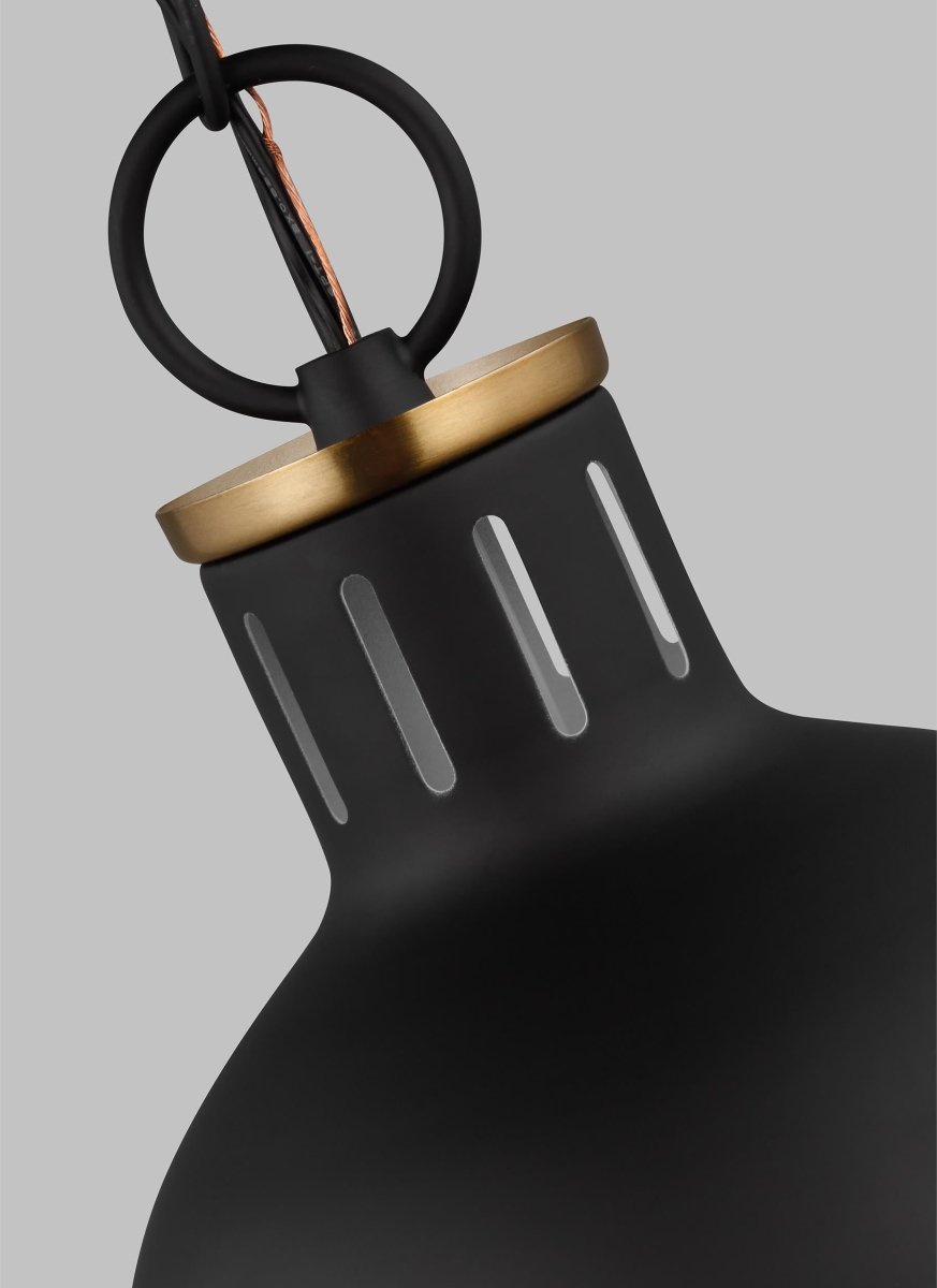 Suspension Hanks - Noir de minuit 8 1/8" Ampoules non - incluses by Visual Comfort Studio | Luminaires & cie
