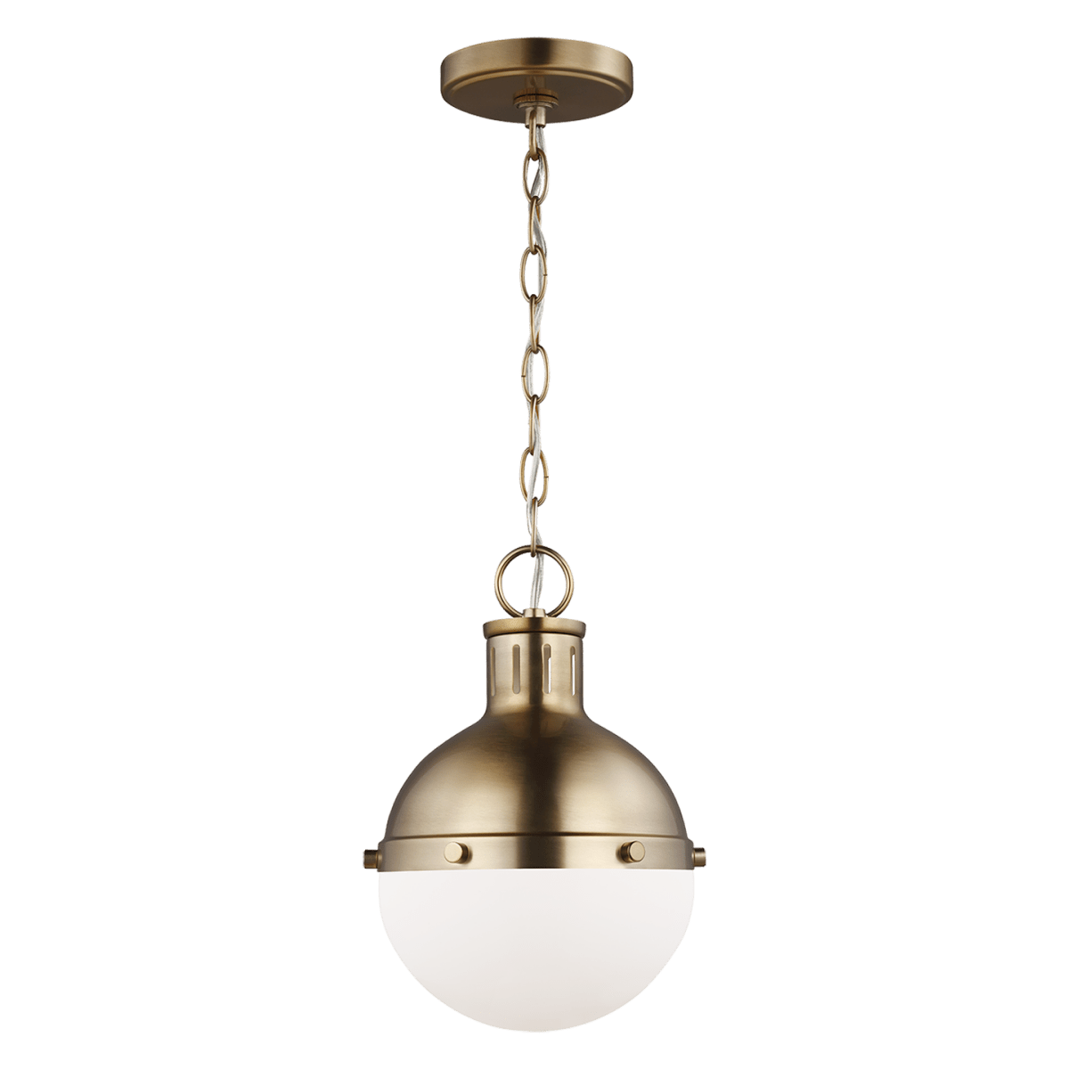 Suspension Hanks - Laiton satiné 8 1/8" Ampoules DEL incluses by Visual Comfort Studio | Luminaires & cie