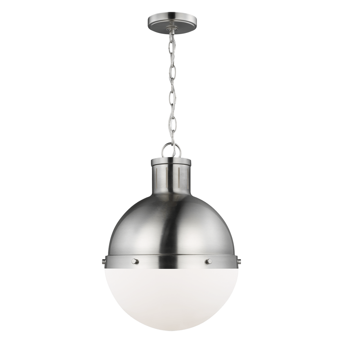 Suspension Hanks - Nickel brossé 13 1/4" Ampoules DEL incluses by Visual Comfort Studio | Luminaires & cie
