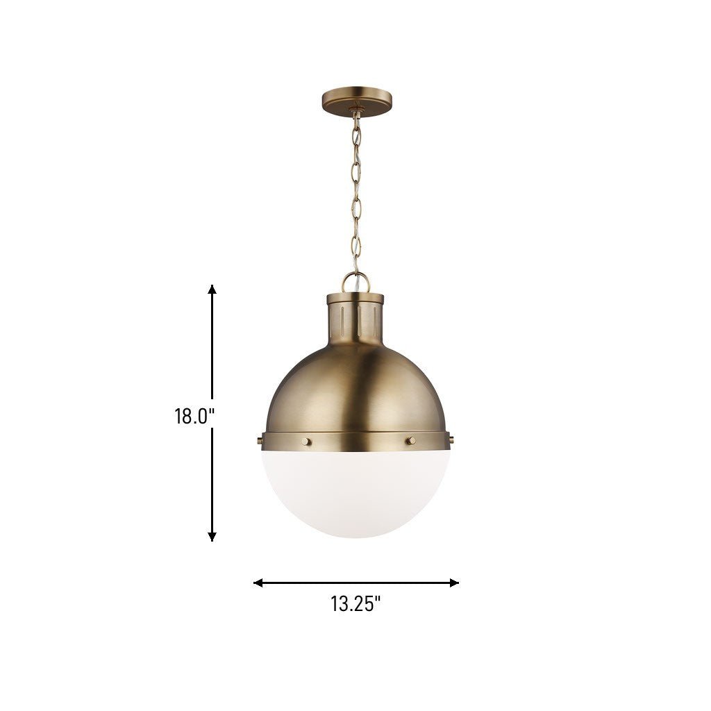 Suspension Hanks - Nickel brossé 16" by Visual Comfort Studio | Luminaires & cie
