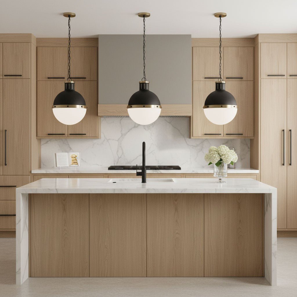 Suspension Hanks - Nickel brossé 16" by Visual Comfort Studio | Luminaires & cie