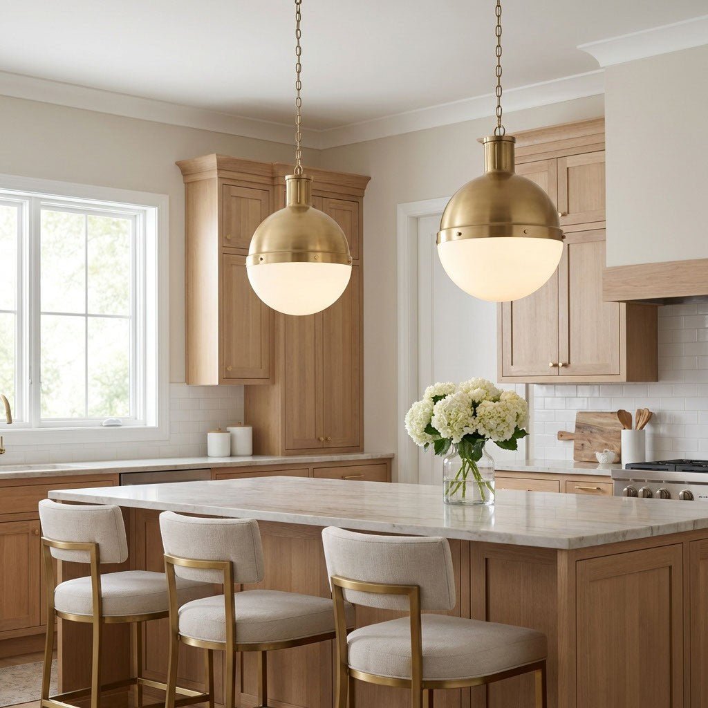 Suspension Hanks - Nickel brossé 16" by Visual Comfort Studio | Luminaires & cie
