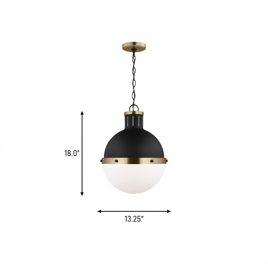 Suspension Hanks - Nickel brossé 16" by Visual Comfort Studio | Luminaires & cie