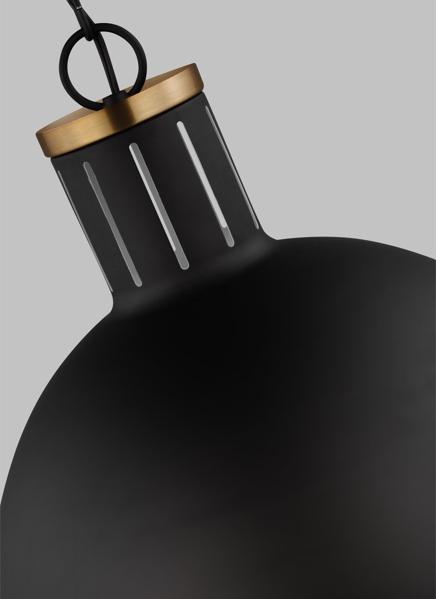 Suspension Hanks - Noir de minuit 16" Ampoules DEL incluses by Visual Comfort Studio | Luminaires & cie