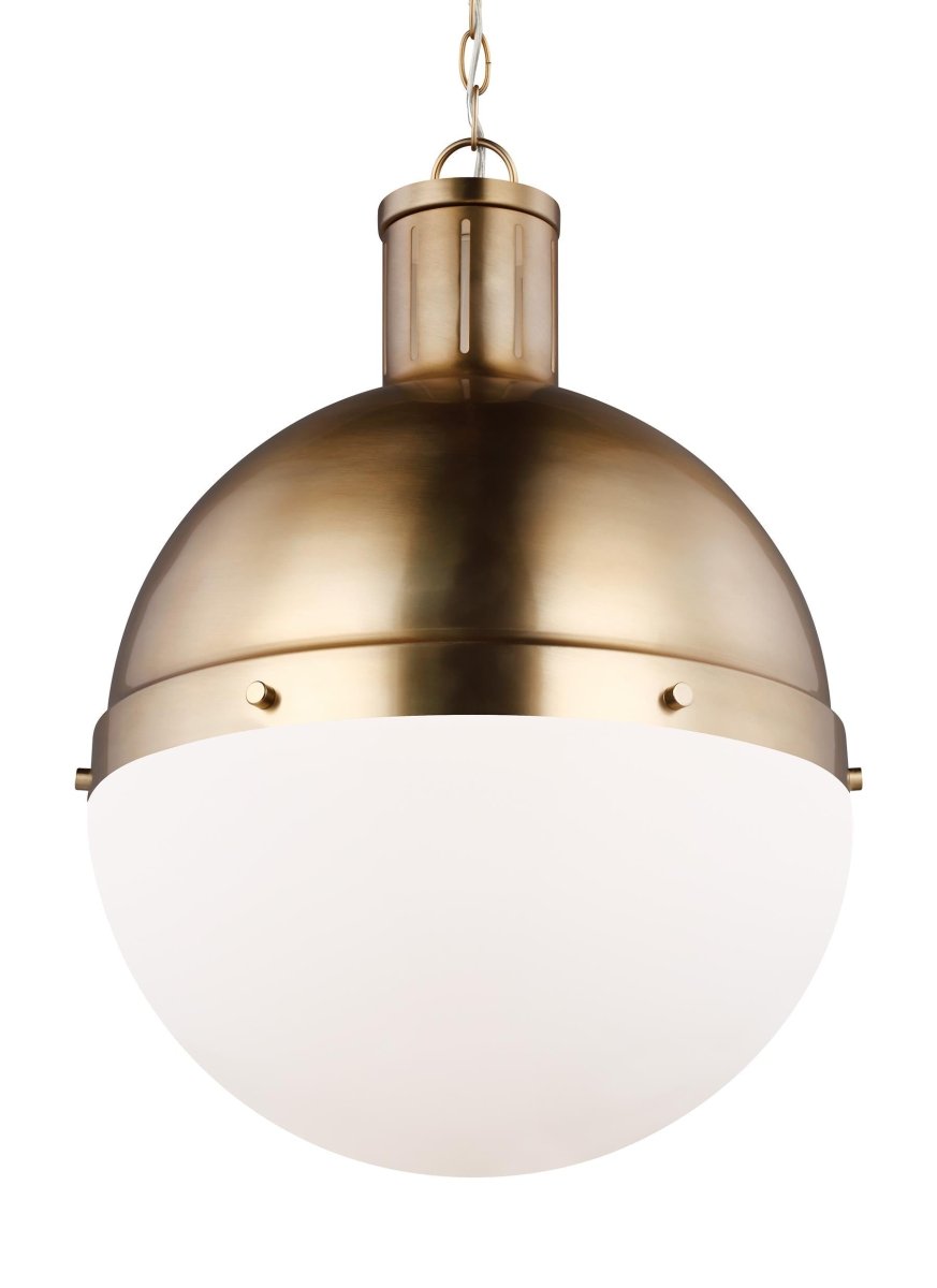 Suspension Hanks - Laiton satiné 16" Ampoules DEL incluses by Visual Comfort Studio | Luminaires & cie