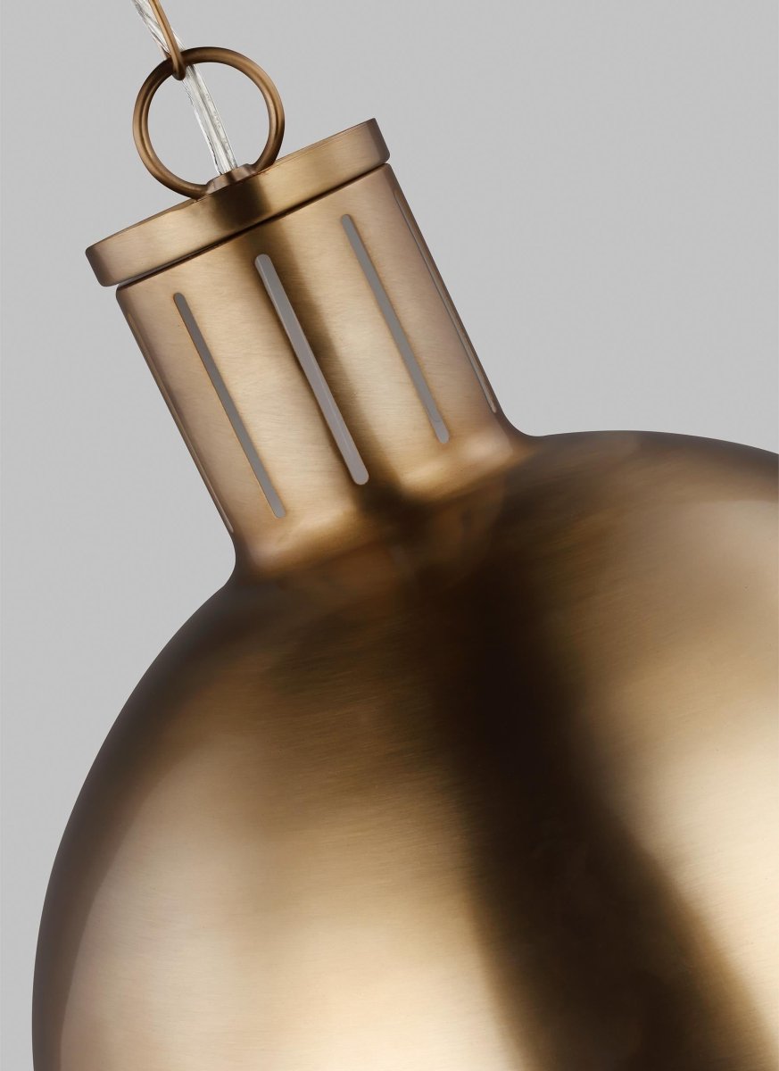 Suspension Hanks - Laiton satiné 16" Ampoules DEL incluses by Visual Comfort Studio | Luminaires & cie