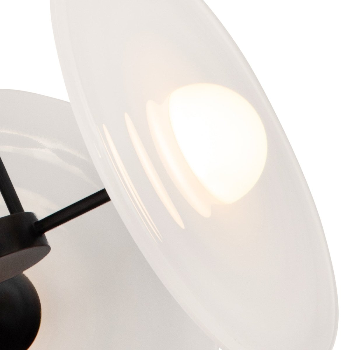 Suspension Harbour - Bronze urbain Verre d'opale brillante by Alora Lighting | Luminaires & cie