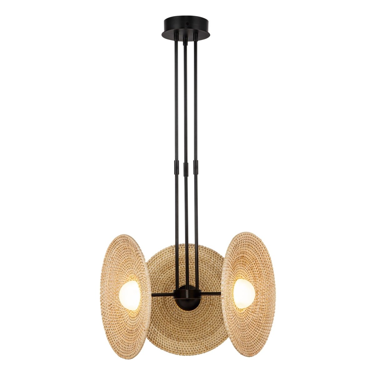 Suspension Harbour - Bronze urbain Tissé by Alora Lighting | Luminaires & cie