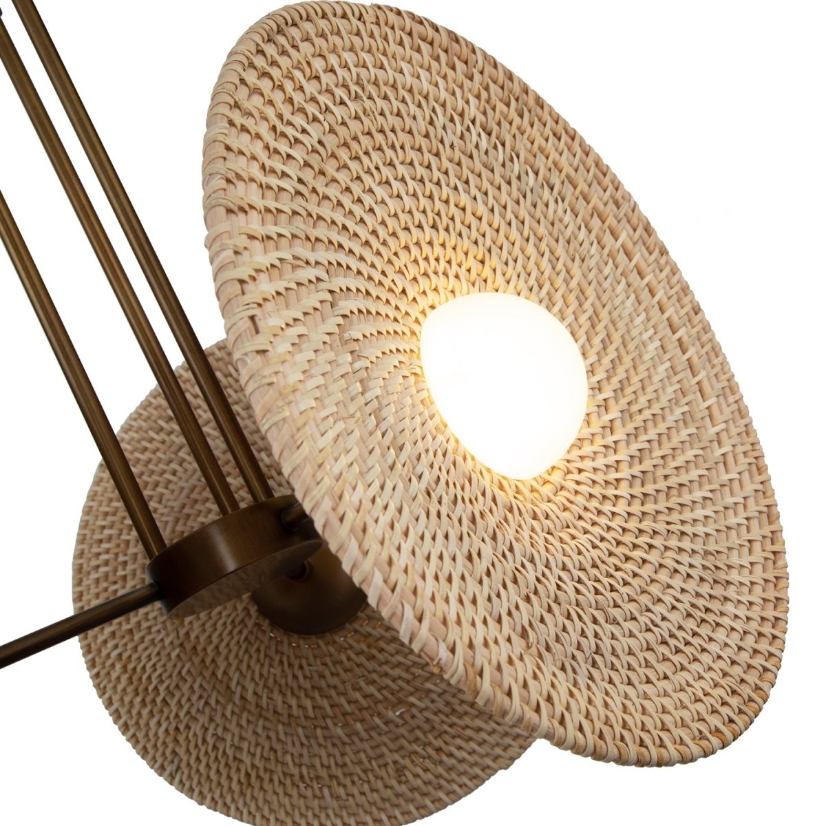 Suspension Harbour - Laiton vintage Tissé by Alora Lighting | Luminaires & cie