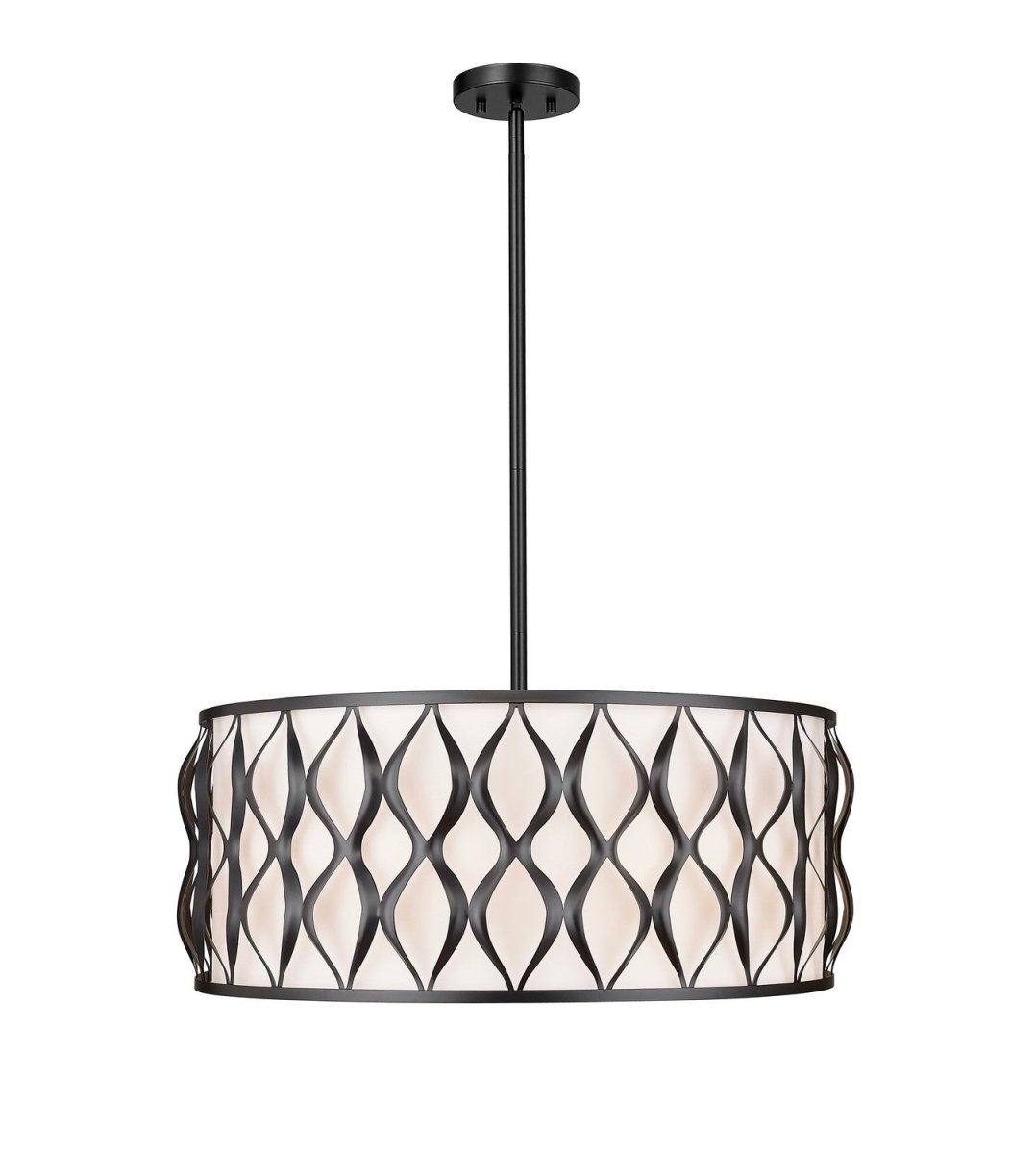 Suspension Harden - Noir mat 26 1/4" by Z-Lite | Luminaires & cie