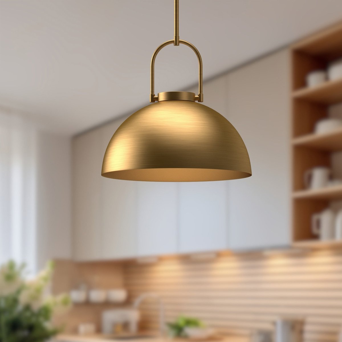 Suspension Harper - Or vieilli Sans verre by Alora Lighting | Luminaires & cie