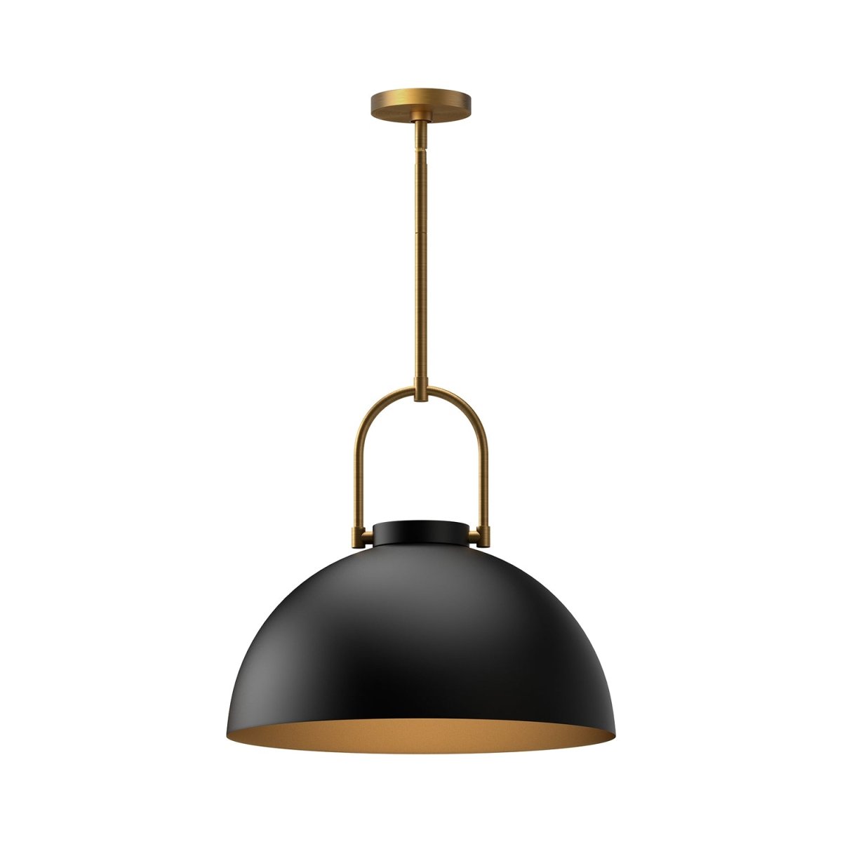 Suspension Harper - Noir mat Sans verre by Alora Lighting | Luminaires & cie