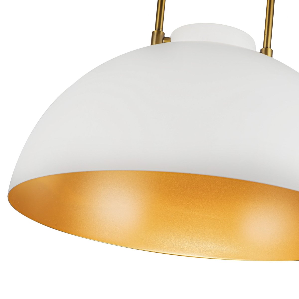 Suspension Harper - Blanc Sans verre by Alora Lighting | Luminaires & cie