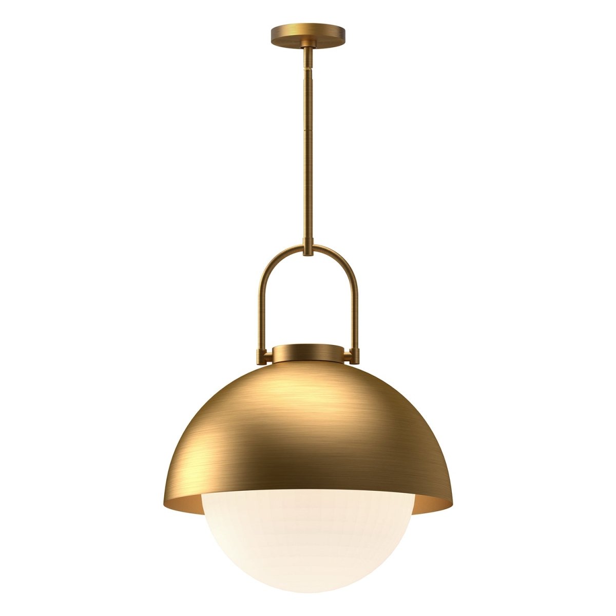 Suspension Harper - Or vieilli Verre d'opale by Alora Lighting | Luminaires & cie