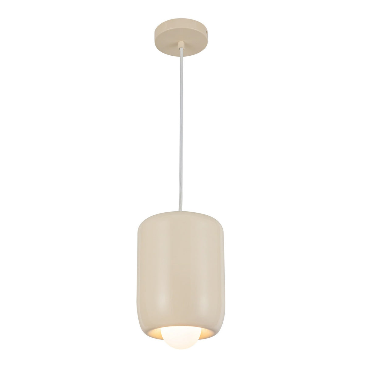 Mini-suspension Hayden Blanc perle – vue 2