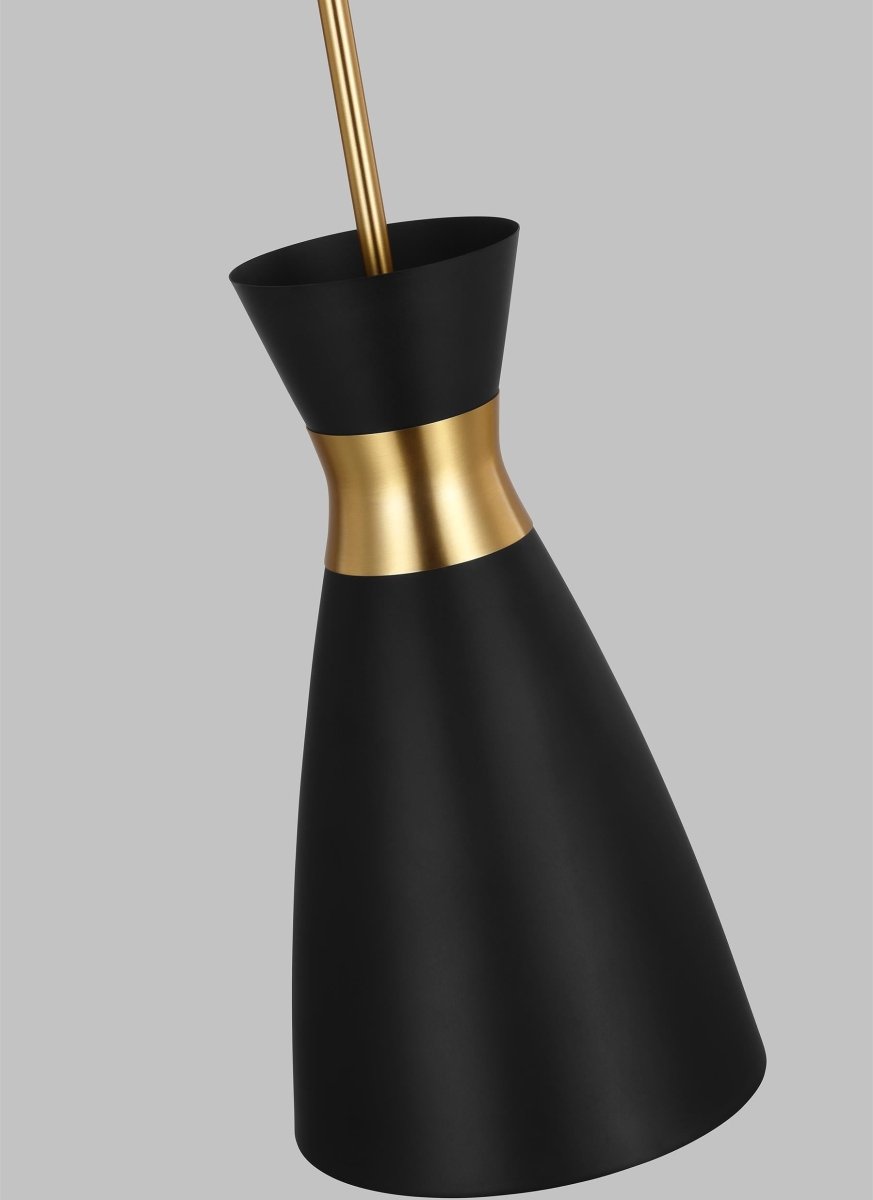 Suspension Heath - Noir de minuit et laiton brunis 8 1/8" by Visual Comfort Studio | Luminaires & cie