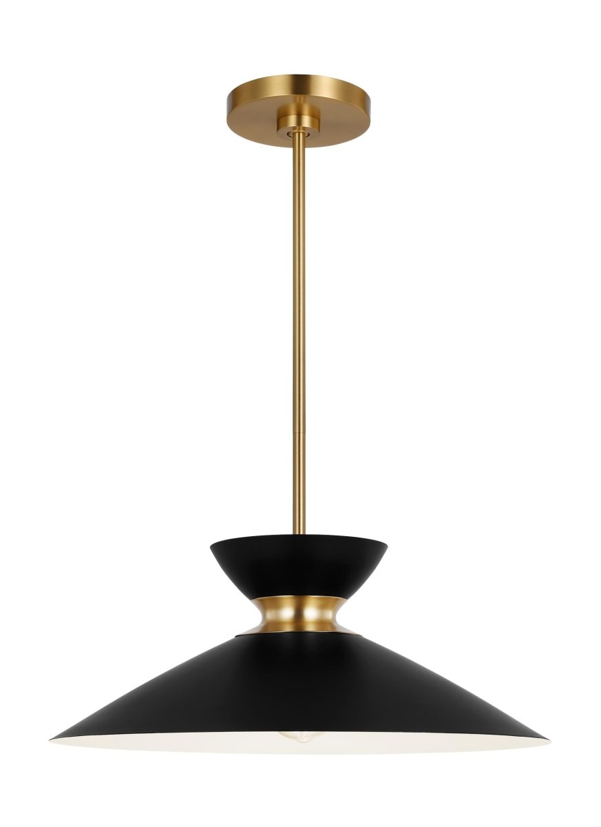 Suspension Heath - Noir de minuit et laiton brunis 18 1/2" by Visual Comfort Studio | Luminaires & cie