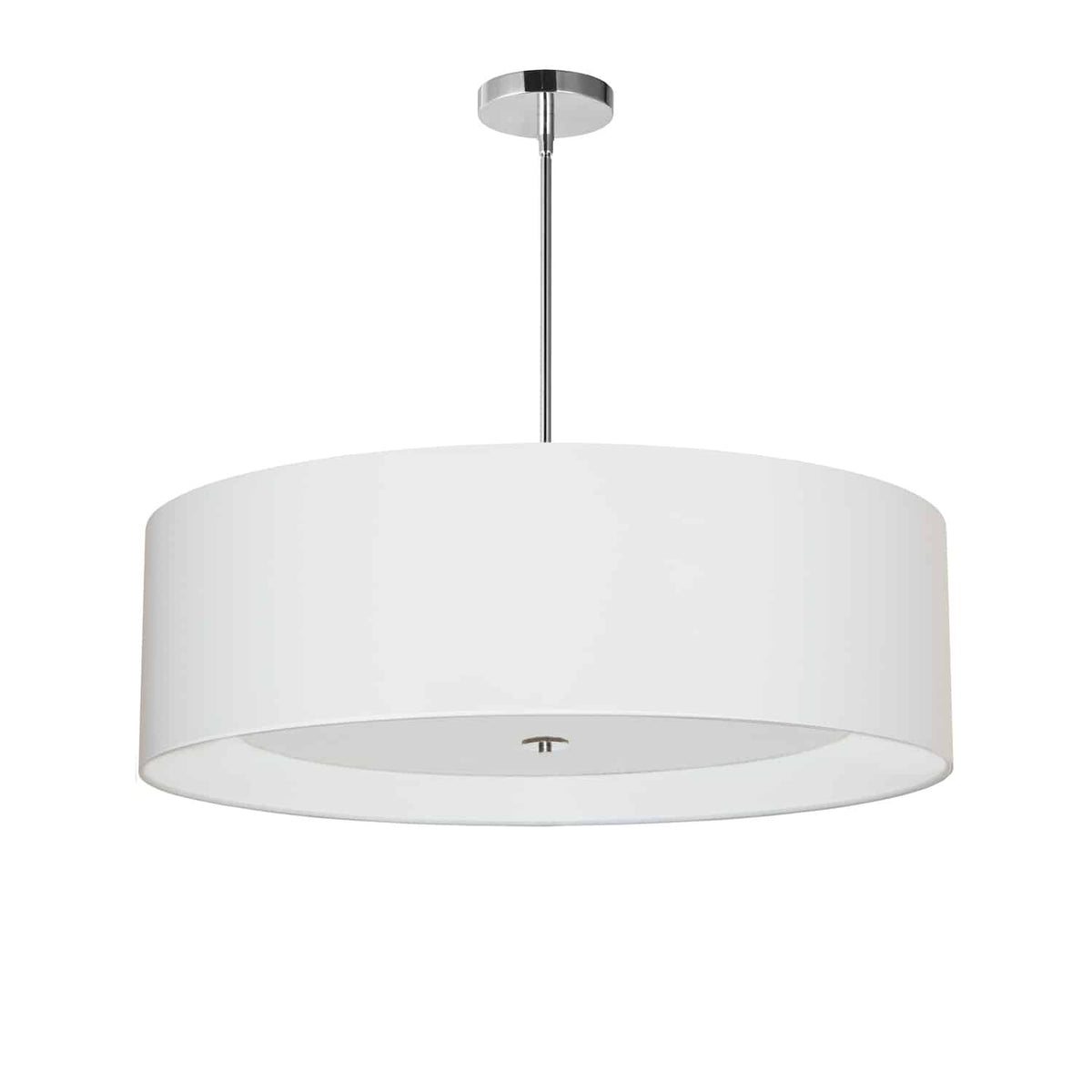 Lustre Helena Blanc / Chrome poli – vue 2