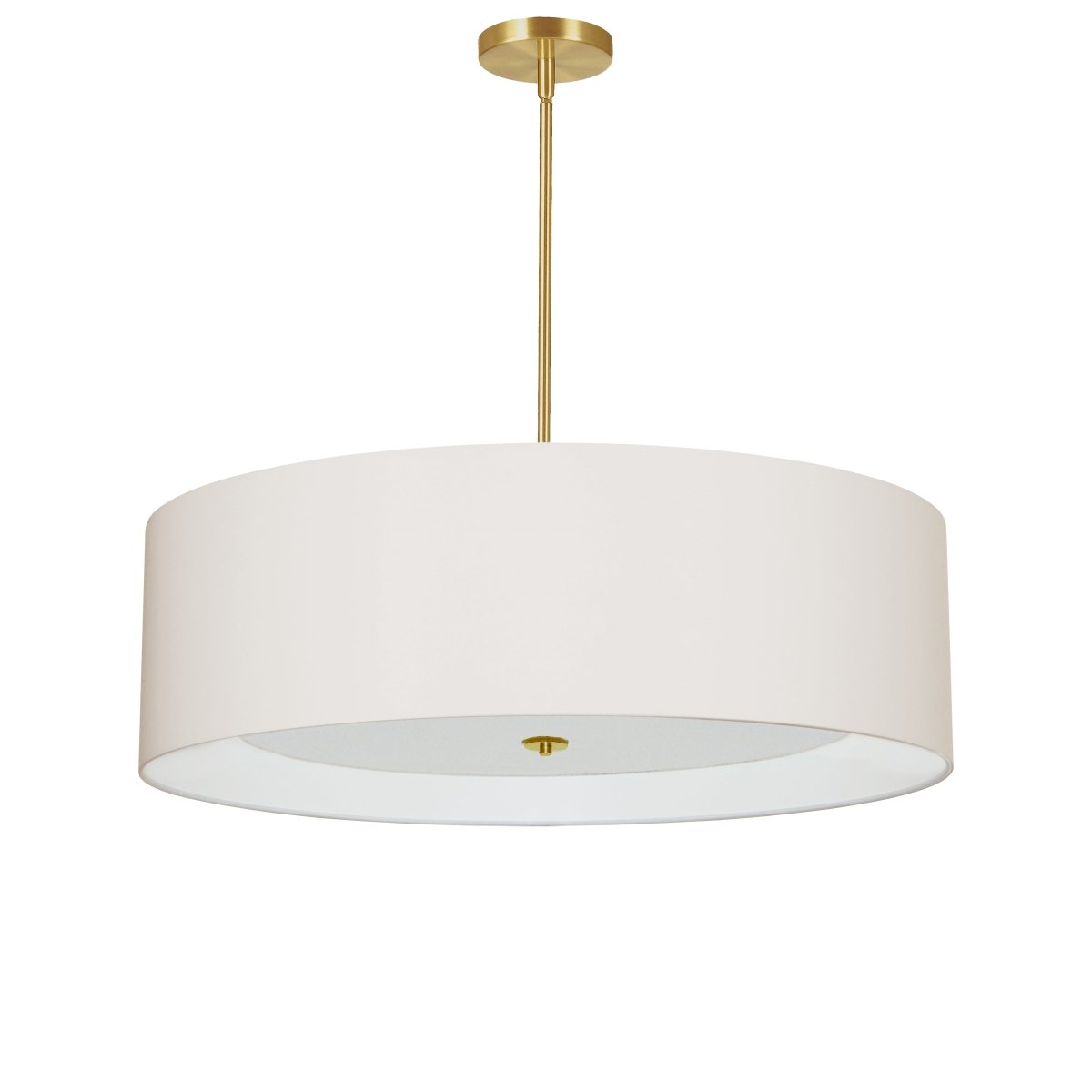 Suspension Helena - Laiton vieilli Crème 30" by Dainolite | Luminaires & cie